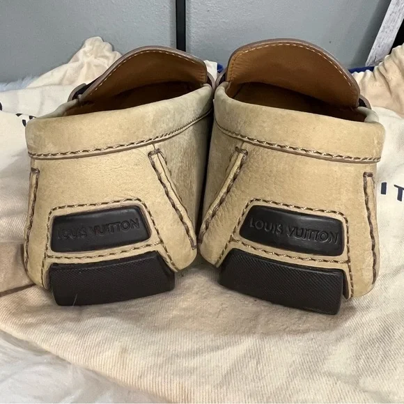 Louis vuitton beige loafer shoes sze 6 1/2 men Louis vuitton beige loafer shoes sze 6 1/2 men main image 2